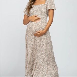 Pink blush floral dress